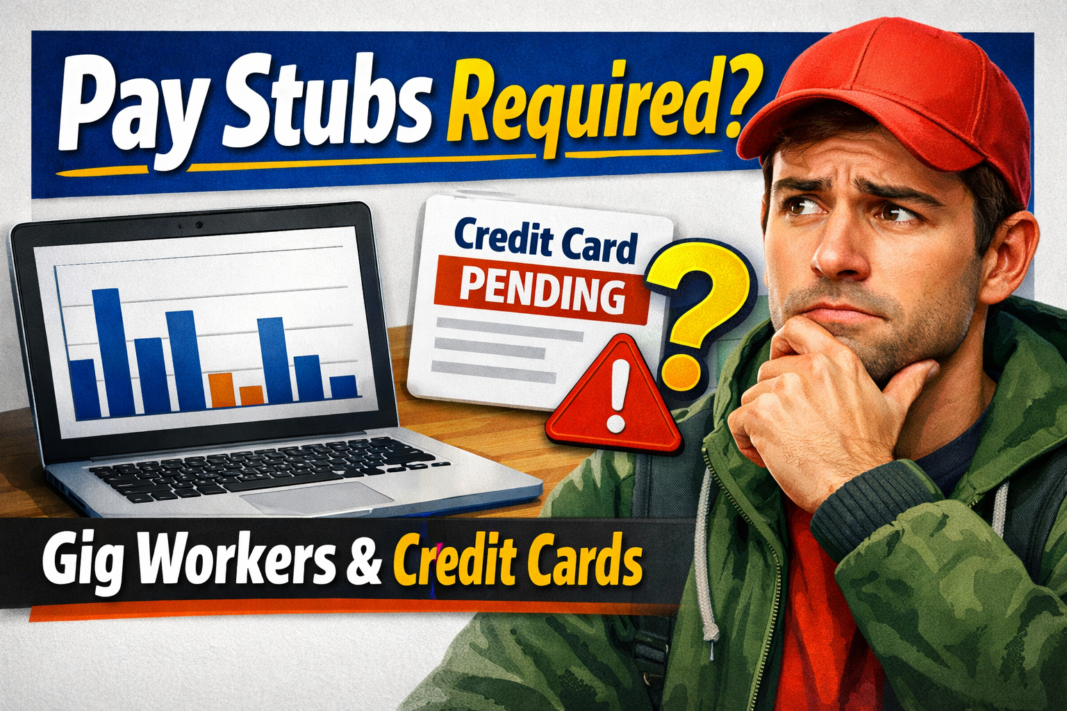 do gig workers need pay stubs for credit cards